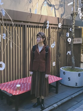 「F i.n.t（フィント）のアイテム（ジャケット/アウター）」を使った、Fuukaさん（レディース・165cm）の冬コーディネート