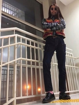 「アイテム（ベスト）」を使った、U_G        ユージ 🌬   さん（メンズ・180cm）の春コーディネート