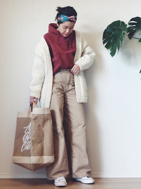 「APOLIS（アポリス）のアイテム」を使った、ai*さん（レディース・165cm）の春コーディネート