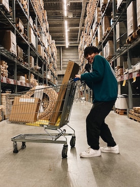 「IKEA（イケア）のアイテム（その他）」を使った、じ ゅ ら い .さん（メンズ・165cm）の冬コーディネート