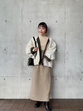 「アイテム（ブルゾン）」を使った、mikako zennoさん（レディース・149cm・30代）の秋コーディネート
