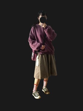 「TYAKASHAのアイテム（バッグ）」を使った、Nicky さん（レディース・163cm）の秋コーディネート