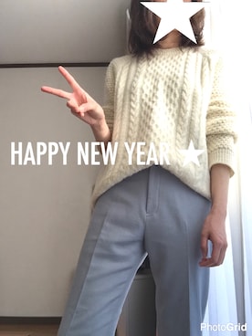 asaMi◡̈⃝⋆*さん（レディース・162cm）の冬コーディネート