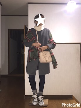 asaMi◡̈⃝⋆*さん（レディース・162cm）の冬コーディネート