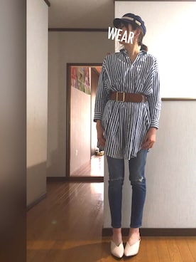 「non-sens（ノンサンス）のアイテム」を使った、asaMi◡̈⃝⋆*さん（レディース・162cm）の春コーディネート