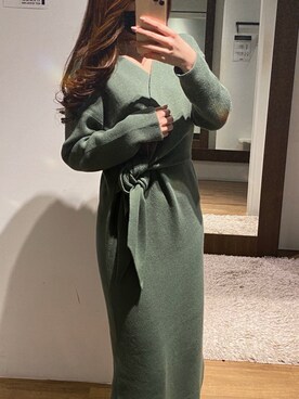 Azul By Moussy アズールバイマウジー のワンピース グリーン系 を使った人気ファッションコーディネート Wear