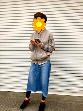 「ENVYM（アンビー）のアイテム（MA-1）」を使った、presiiさん（レディース・165cm）の春コーディネート