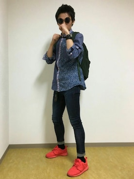「ファイティングポーズ」｜3.2.H.E.R.Oさん（メンズ・177cm）の秋コーディネート
