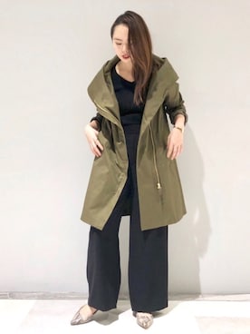 「RIVEDROITE」｜「アイテム（その他アウター）」を使った、なみさん（レディース・161cm）の冬コーディネート