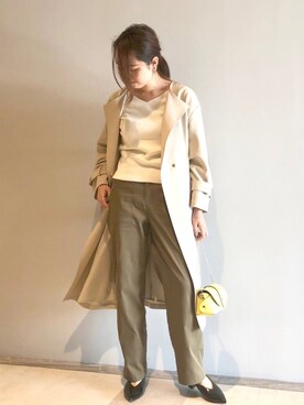 「RIVEDROITE」｜「アイテム（スリッポン）」を使った、なみさん（レディース・161cm）の冬コーディネート