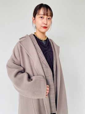 「アイテム（その他アウター）」を使った、大木さん（レディース・159cm・20代）の冬コーディネート