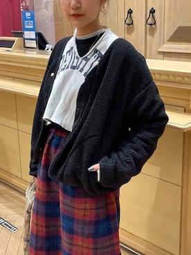 大木さん（レディース・159cm）の冬コーディネート