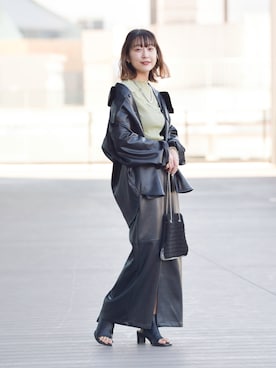 「RBS」｜「アイテム（その他アウター）」を使った、大木さん（レディース・159cm）の春コーディネート