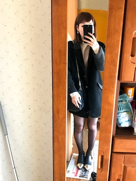 「ISOOK（アイスー）のアイテム（ブーティ）」を使った、miさん（レディース・163cm）の冬コーディネート