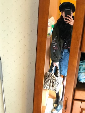 「ISOOK（アイスー）のアイテム（ブーティ）」を使った、miさん（レディース・163cm）の冬コーディネート