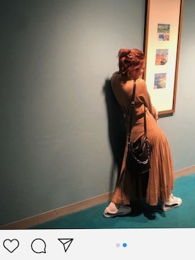「Mila Owen（ミラオーウェン）のアイテム（セットアップ）」を使った、natsumiさん（レディース・156cm）の冬コーディネート