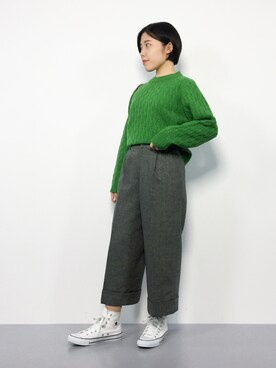 「Te chichi（テチチ）のアイテム」を使った、 おかきさん（レディース・155cm）の冬コーディネート