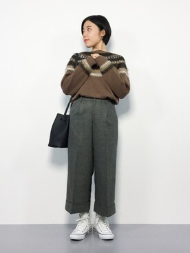 「Te chichi（テチチ）のアイテム」を使った、 おかきさん（レディース・155cm）の冬コーディネート
