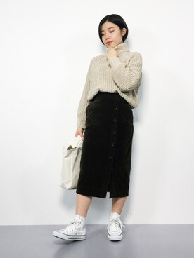 「Te chichi TERRASSE（テチチテラス）のアイテム」を使った、 おかきさん（レディース・155cm）の冬コーディネート