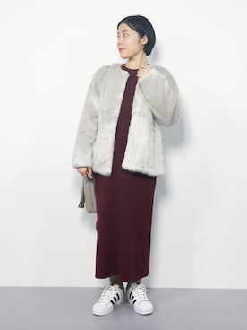  おかきさん（レディース・155cm）の冬コーディネート