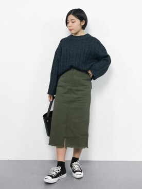  おかきさん（レディース・155cm）の冬コーディネート