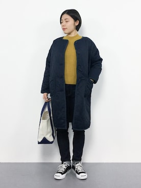 「Samansa Mos2（サマンサ モスモス）のアイテム（その他アウター）」を使った、 おかきさん（レディース・155cm）の冬コーディネート