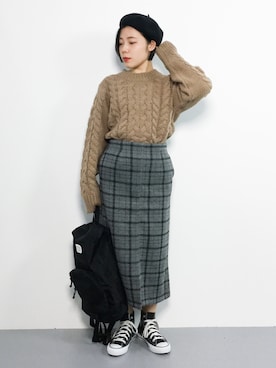  おかきさん（レディース・155cm）の冬コーディネート