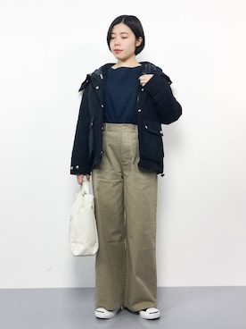 「Luz Llena（ラズレナ）のアイテム」を使った、 おかきさん（レディース・155cm）の冬コーディネート