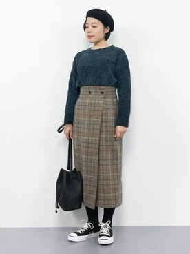  おかきさん（レディース・155cm）の冬コーディネート