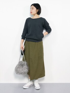  おかきさん（レディース・155cm）の冬コーディネート