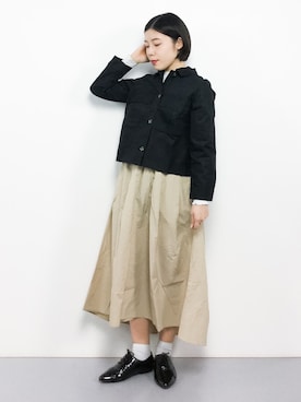 「AZUL ENCANTO（アズールエンカント）のアイテム（ブルゾン）」を使った、 おかきさん（レディース・155cm）の冬コーディネート