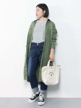  おかきさん（レディース・155cm）の春コーディネート