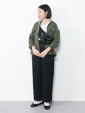 「URBAN RESEARCH（アーバンリサーチ）のアイテム（ボディバッグ/ウエストポーチ）」を使った、 おかきさん（レディース・155cm）の春コーディネート