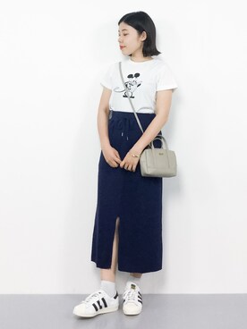 「ミッキー」｜ おかきさん（レディース・155cm）の夏コーディネート