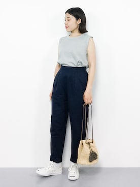 「UNBILLION（アンビリオン）のアイテム」を使った、 おかきさん（レディース・155cm）の夏コーディネート
