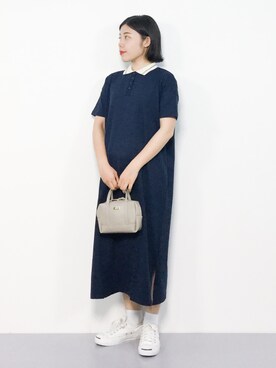 「PAR ICI（パーリッシィ）のアイテム（ワンピース）」を使った、 おかきさん（レディース・155cm）の夏コーディネート