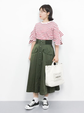  おかきさん（レディース・155cm）の夏コーディネート