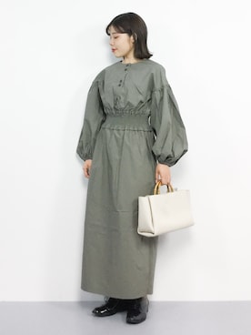 「classicalelf（クラシカルエルフ）のアイテム（バッグ）」を使った、 おかきさん（レディース・155cm）の秋コーディネート