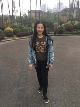 「ECCO（エコー）のアイテム（シューズ）」を使った、mormoさん（レディース・159cm）の春コーディネート