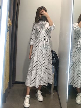「アイテム（シャツワンピース）」を使った、Zさん（レディース・167cm・20代）の春コーディネート