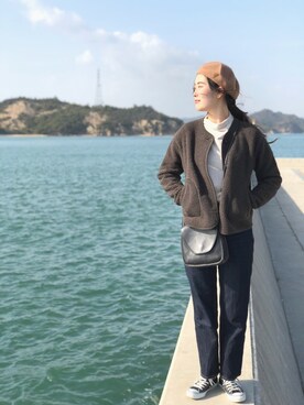 「アイラブCONVERSE」｜みやのさんさん（レディース・170cm）の秋コーディネート