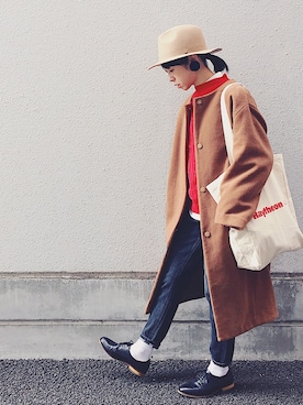 Mitsukoさん（レディース・156cm）の冬コーディネート