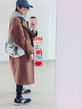 「SEVENDAYS=SUNDAY（セブンデイズサンデイ）のアイテム（スニーカー）」を使った、Mitsukoさん（レディース・156cm）の冬コーディネート
