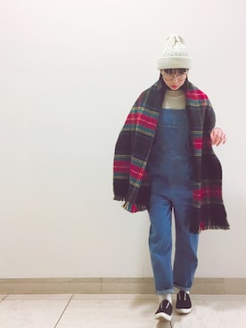 「SEVENDAYS=SUNDAY（セブンデイズサンデイ）のアイテム（サロペット/オーバーオール）」を使った、Mitsukoさん（レディース・156cm）の春コーディネート