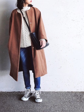 Mitsukoさん（レディース・156cm）の冬コーディネート