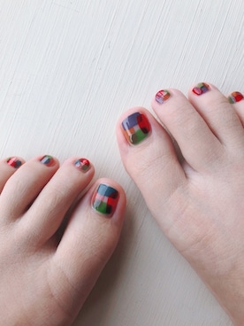 「フットネイル」｜Mitsukoさん（レディース・156cm）の夏コーディネート