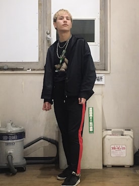 「Lui's（ルイス）のアイテム（ナイロンジャケット）」を使った、hrs1122さん（メンズ・168cm）の春コーディネート