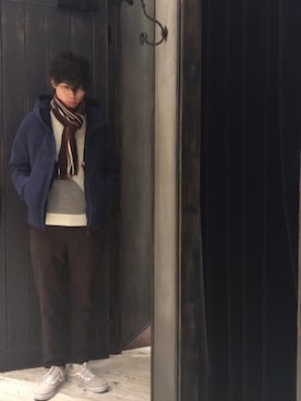 「ユニオンステーション」｜「アイテム（ダウンジャケット/コート）」を使った、Collective 鹿児島店さん（メンズ・175cm）の秋コーディネート