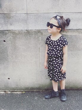 「H&M（エイチ・アンド・エム）のアイテム（ワンピース/ドレス）」を使った、SALLYさん（キッズ・110cm）の夏コーディネート