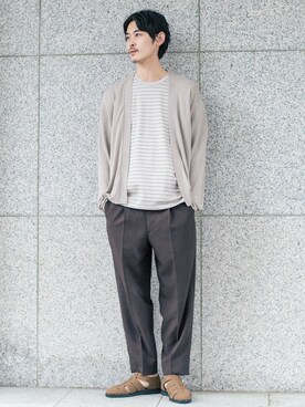 Naoyasu Satouさん(メンズ・177cm)の春コーディネート